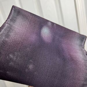 Vintage Coloriffics Hard Clam Shell Evening Bag Upcycled Galaxy Purple Chain